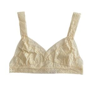 ZARA Embroidered Eyelet Lace Bralette NWT